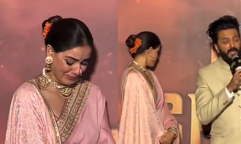 "பல இரவுகள் தூங்கவில்லை"- கணவரின் கண்ணீரை கண்டு மேடையில் அழுத ஜெனிலியா - வீடியோ வைரல்