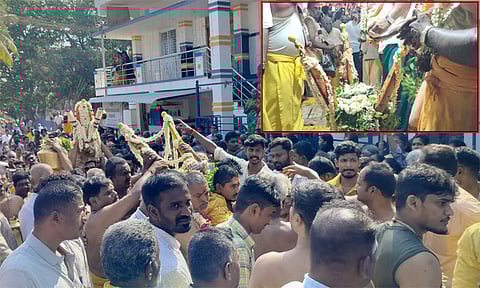 சித்திரை திருவிழா - கம்பம் நடும் நிகழ்ச்சி