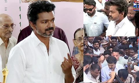 சட்டமன்ற தேர்தல்: தவெக தலைவர் விஜய் வாக்களித்தார்