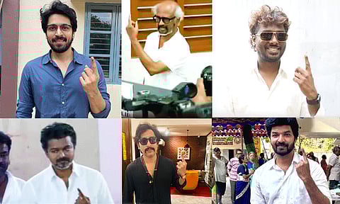 ரஜினி முதல் விஜய் வரை.. ஜனநாயக கடமையை ஆற்றிய திரைப்பிரபலங்கள்