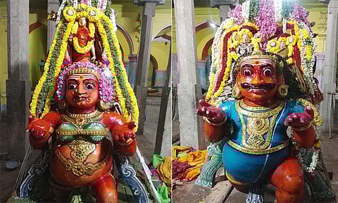 பூத வாகனத்தில் எழுந்தருளிய சுவாமி-அம்பாள்