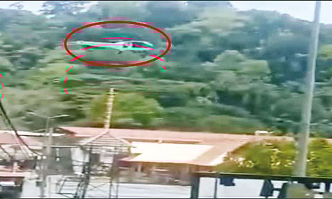 சபரிமலையில் தாழ்வாக பறந்த ஹெலிகாப்டர் விவகாரம்.. விசாரணையில் திடீர் திருப்பம்