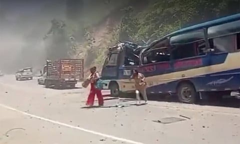 கொலம்பியா: பஸ்சில் குண்டு வெடிப்பு - 13 பேர் பலி