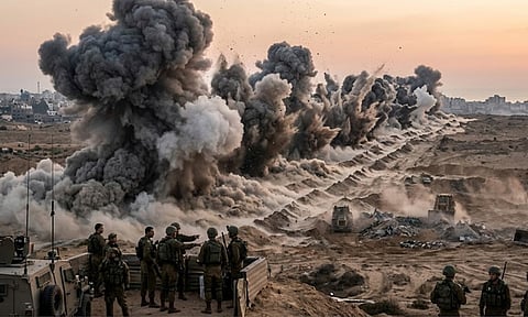 'காசாவில் 14 கி.மீ நீள சுரங்கப்பாதை தகர்ப்பு' - இஸ்ரேல் ராணுவம்