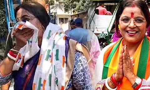 மேற்கு வங்காளம்: தேசியக் கொடியை அவமதித்ததாக பாஜக வேட்பாளர் மீது புகார்