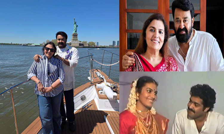 38வது திருமண நாளை கொண்டாடிய மோகன்லால் - சுசித்ரா தம்பதியினர்