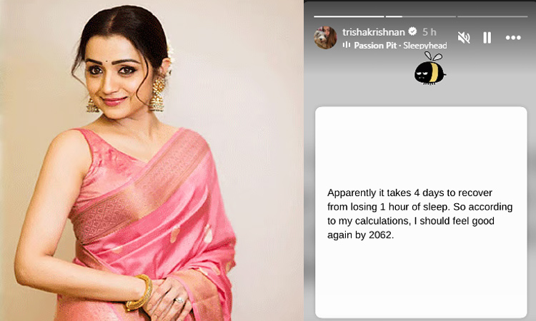 கணக்குப்படி 2062-ம் ஆண்டில்தான்... - நடிகை திரிஷா