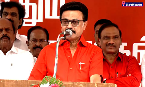 உழைப்புக்கு பலன் வருகிற 4-ந் தேதி பெறவிருக்கிறோம் - மே தின விழாவில் மு.க.ஸ்டாலின் பேச்சு