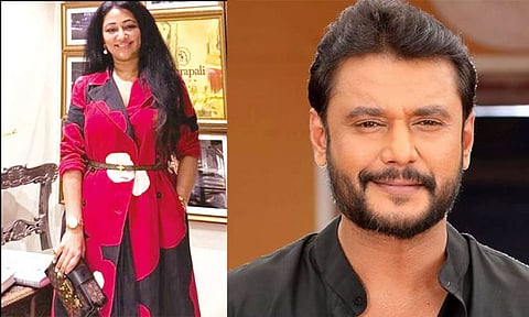 சிறையில் கணவர்... விலையுயர்ந்த ஆடை அணிந்து புகைப்படம் வெளியிட்ட நடிகர் தர்ஷன் மனைவி