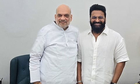 அமித்ஷா உடன் நடிகர் ரிஷப் ஷெட்டி சந்திப்பு