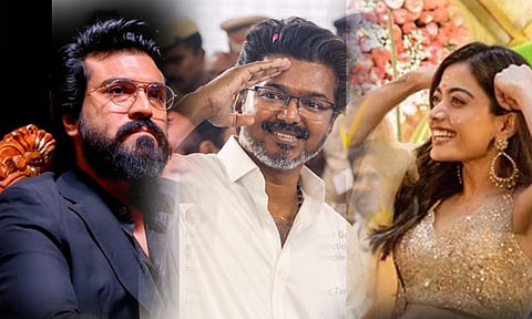 தவெக தலைவர் விஜய்க்கு வாழ்த்து தெரிவித்த ராம் சரண், ராஷ்மிகா
