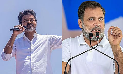 த.வெ.க. தலைவர் விஜய்க்கு தொலைபேசியில் வாழ்த்து தெரிவித்த ராகுல் காந்தி