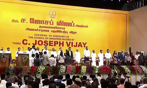 3-வது இடத்தில் தமிழ்த்தாய் வாழ்த்து; அன்றைய தி.மு.க. அரசு ஏற்றுக்கொள்ளவில்லை - வி.சி.க.
