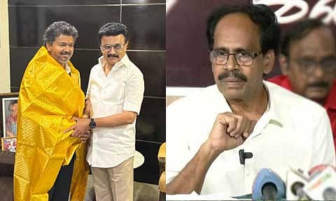 ‘அரசியலில் புதிய பண்பாட்டை துவக்கி வைத்துள்ள முதல்-அமைச்சர் விஜய்க்கு வாழ்த்துகள்’ - இந்திய கம்யூனிஸ்ட் கட்சி