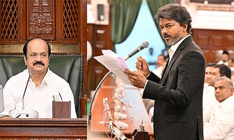 ஜனநாயகத்தின் இதயமாக பேரவை செயல்பட வேண்டும்: முதல்-அமைச்சர் விஜய் பேச்சு
