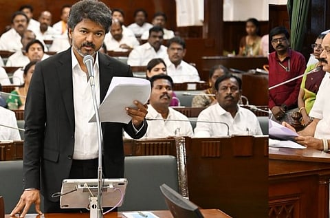 திமுகவுக்கு யதார்த்தம் புரிய போவது இல்லை: முதல் அமைச்சர் விஜய் தாக்கு
