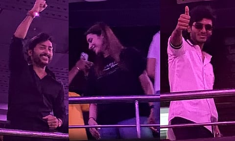 ரசிகர்களுடன் 'கருப்பு' படத்தின் முதல் காட்சியை பார்த்த படக்குழு