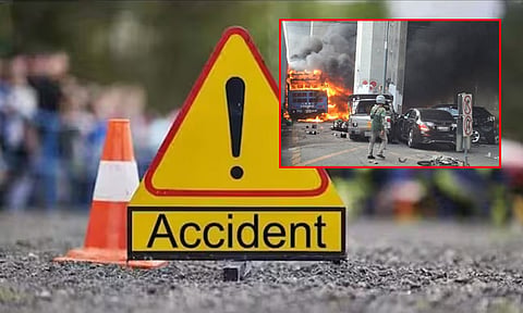 தாய்லாந்து: சரக்கு ரெயில்-பஸ் மோதல்; 8 பேர் பலி