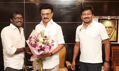 திமுக தலைவர் மு.க.ஸ்டாலினுடன் இயக்குனர் மாரி செல்வராஜ் சந்திப்பு