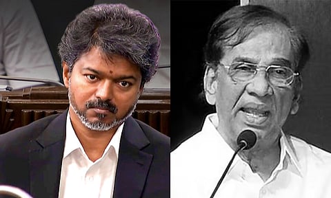 தயாரிப்பாளர் கே.ராஜன் மறைவு: முதல்-அமைச்சர் விஜய் இரங்கல்
