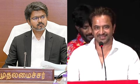‘பிளாஸ்ட்’ பட விழாவில் முதல்-அமைச்சர் விஜய்க்கு வாழ்த்து தெரிவித்த நடிகர் அர்ஜுன்