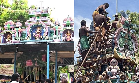 குரங்கணி முத்துமாலை அம்மன் கோவிலில் வருஷாபிஷேக விழா