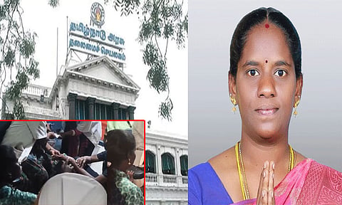 தலைமைச்செயலகத்தில் அமைச்சர் கமலி காட்டிய மனிதநேயம்