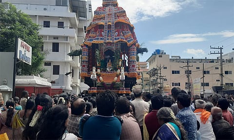 கன்னியாகுமரி பகவதி அம்மன் கோவில் திருவிழா, தேரோட்டம்