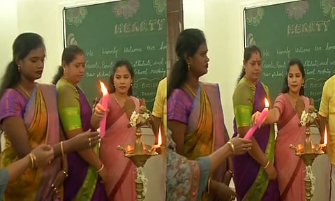 சென்னை மேயர் பிரியா, த.வெ.க. எம்.எல்.ஏ. பல்லவி பங்கேற்ற விழாவில் சர்ச்சை