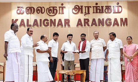 திமுக தயவில் தவெக ஆட்சி: மு.க. ஸ்டாலின் பேச்சு