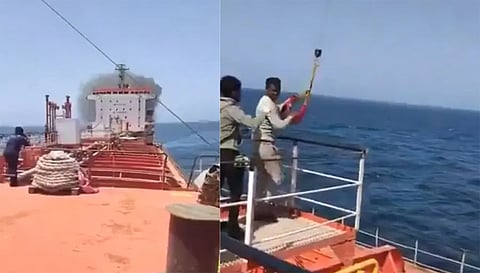 24 இந்திய மாலுமிகளுடன் அரபிக்கடலில் பயணித்த சரக்கு கப்பல் மீது தாக்குதல்