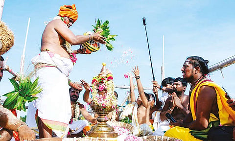 நாமக்கல் மாவட்டம் பொத்தனூர் பகவதியம்மன் கோவில் கும்பாபிஷேகம்