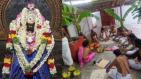 கரூர் மாவட்டம் கரியாம்பட்டி அங்காள பரமேஸ்வரி அம்மன் கோவில், சிறப்பு வழிபாடு, யாகம், 108 சங்காபிஷேகம்