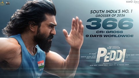 9 நாட்களில் ரூ.366 கோடி வசூல் ஈட்டிய ராம் சரணின் “பெத்தி”