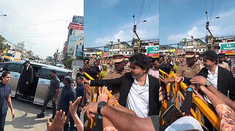 சென்னை தலைமை செயலகம் செல்லும் வழியில் மக்களை சந்தித்த முதல்-அமைச்சர் விஜய்