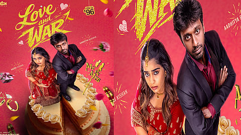ஆதித்யா பாஸ்கர் - கவுரி கிஷன் நடிக்கும் “லவ் அண்ட் வார்” படத்தின் பர்ஸ்ட் லுக் வெளியீடு
