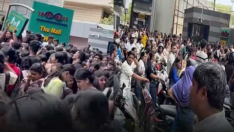 மராட்டியம்: ரூ.1-க்கு விற்பனை என பரவிய தகவல்; வணிக வளாகத்தில் திடீர் நெரிசல் - வைரலான வீடியோ