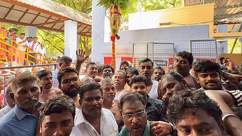 குரங்கணி முத்துமாலை அம்மன் கோவில் ஆனி கொடை விழா கால் நாட்டுதலுடன் தொடங்கியது