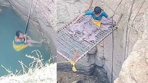 கிணற்றுக்குள் 21 மணிநேரமாக உயிருக்கு போராடிய பெண் மீட்பு