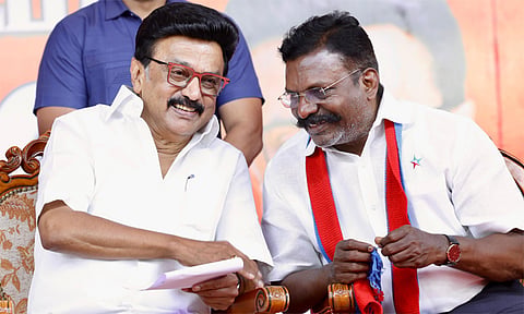 திமுக கூட்டணியில் விசிக இல்லை என கூறியது யார்? - திருமாவளவன் கேள்வி