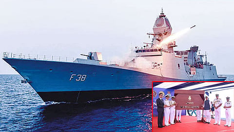 மகேந்திரகிரி போர்க்கப்பல்,பாதுகாப்பு துறை மந்திரி ராஜ்நாத் சிங்