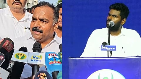அண்ணாமலை மாநாடு: 'கொண்டையை மறைக்காம விட்டுட்டீங்கப்பா'' - மாணிக்கம் தாகூர் கிண்டல்