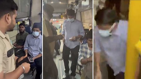 சில்லரை கொடுக்காததால் பஸ்சில் பயணித்த மந்திரிக்கே இந்த நிலைமையா...? - வைரல் வீடியோ