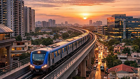 பழைய மாமல்லபுரம் சாலையில் அஸ்திவார தூண்கள் அமைக்கும் பணி நிறைவு - சென்னை மெட்ரோ நிறுவனம் தகவல்