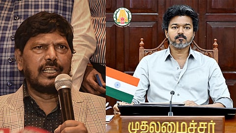 முதல் அமைச்சர் விஜய்யுடன் மத்திய இணை மந்திரி ராம்தாஸ் அத்வாலே சந்திப்பு