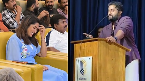 நான் சி.எம்-ஆக பதவியேற்கும் போது நீ புடவை கட்டி வரணும் - பிரபல நடிகையை கிண்டலடித்த மலையாள நடிகர்