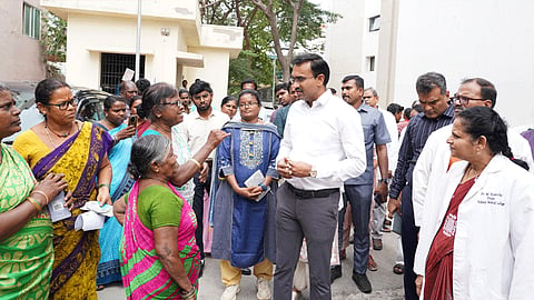 கீழ்பாக்கம் அரசு மருத்துவமனையில் அமைச்சர் அருண்ராஜ் ஆய்வு