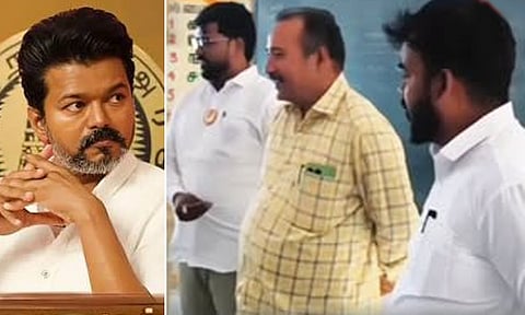 முதல்-அமைச்சர் உத்தரவிட்டும் மீண்டும் சர்ச்சை..! அரசு பள்ளியில் ஆய்வு நடத்தி ‘ரீல்ஸ்’ வெளியிட்ட த.வெ.க. எம்.எல்.ஏ.