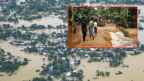 அசாமில் கனமழை, வெள்ளம்: பலி எண்ணிக்கை 10 ஆக உயர்வு