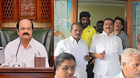 திமுக எம்.எல்.ஏ. மார்க்கண்டேயன் கைது: சபாநாயகர் விளக்கம்